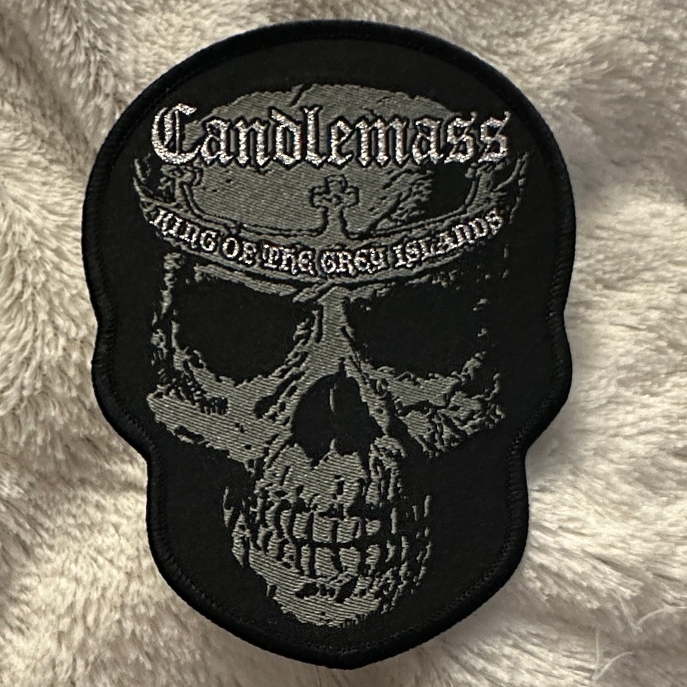 Candlemass Black Skull Patch